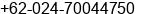 Phone number of Mr. SIGIT at semarang